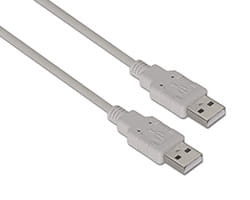 Cable AISENS USB-A/M a USB-A/M 2m Beige (A101-0022)