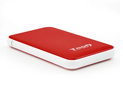 Caja TooQ HDD 2.5" SATA USB 3.0 Roja (TQE-2528R)