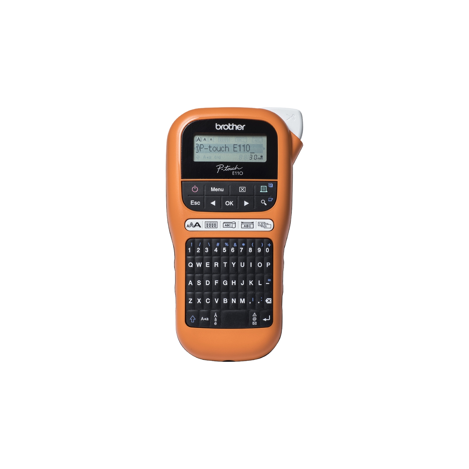 Rotuladora Térmica Brother Negra/Naranja (PT-E110VP) - Imagen 2