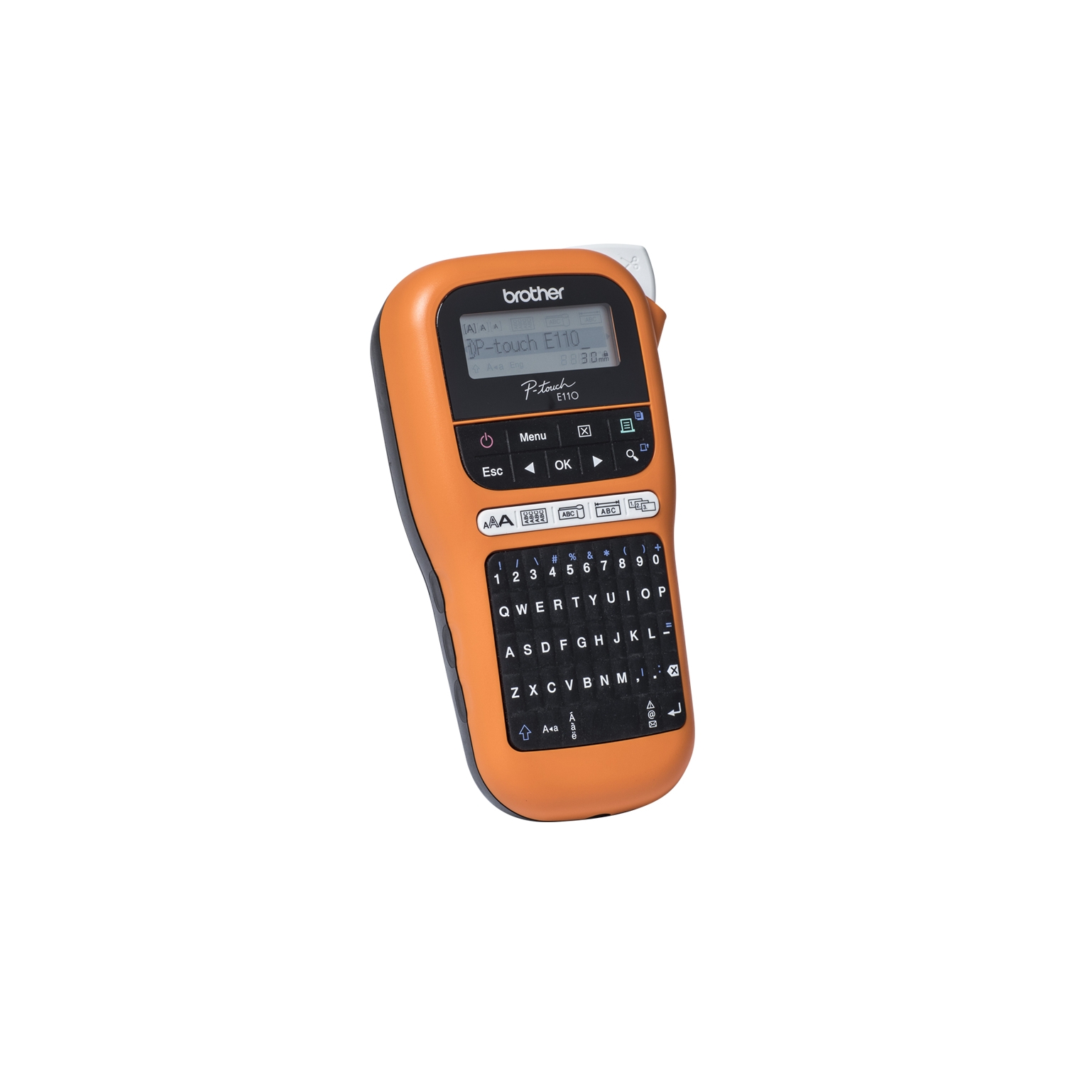 Rotuladora Térmica Brother Negra/Naranja (PT-E110VP) - Imagen 3