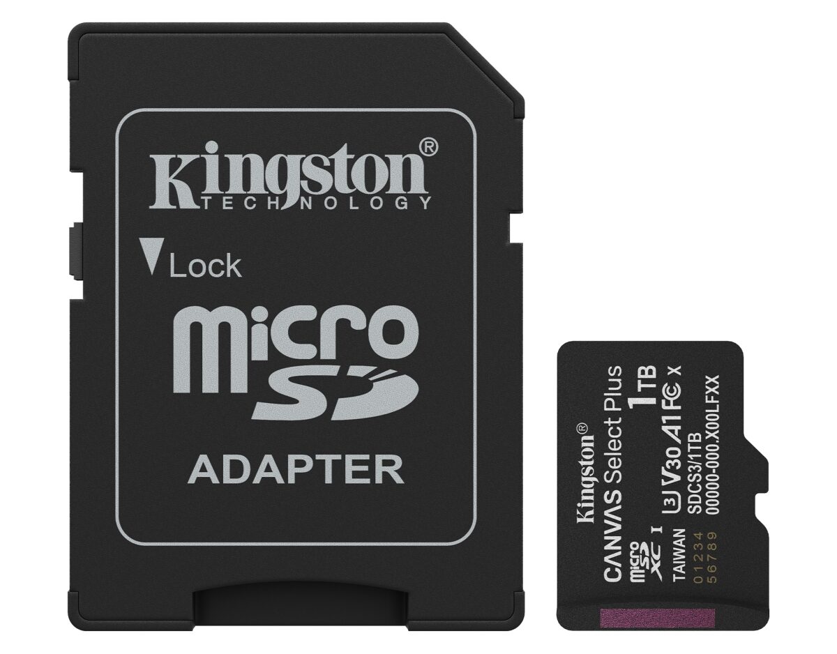 Alternative view of Kingston Micro SDXC 1Tb + Adaptador SD (SDCS3/1TB)