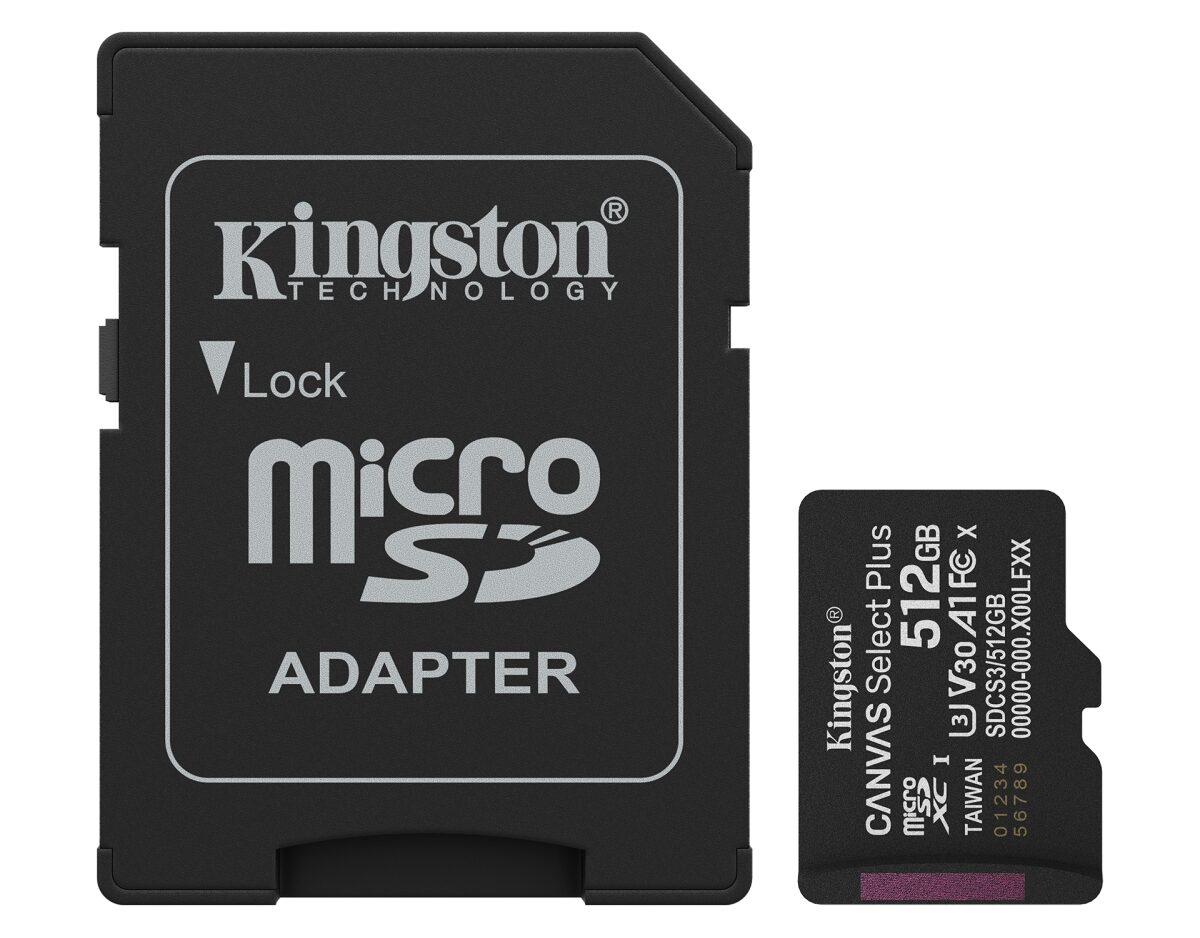 Alternative view of Kingston Micro SDXC 512Gb + Adaptador SD (SDCS3/512GB)
