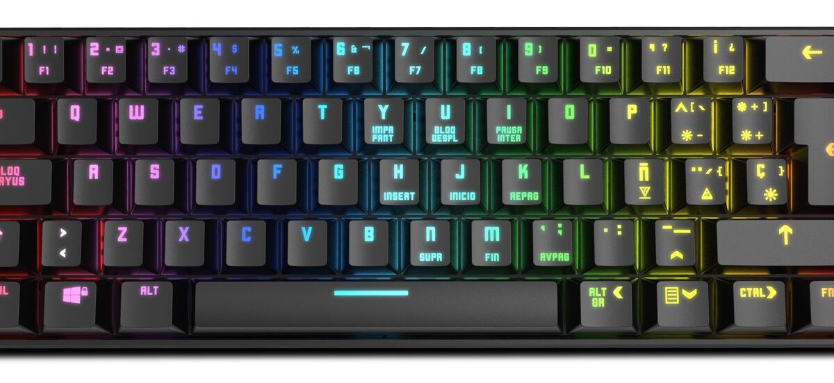 Alternative view of Teclado Gaming KROM Kluster Mini RGB BT (NXKROMKLSTRSP)