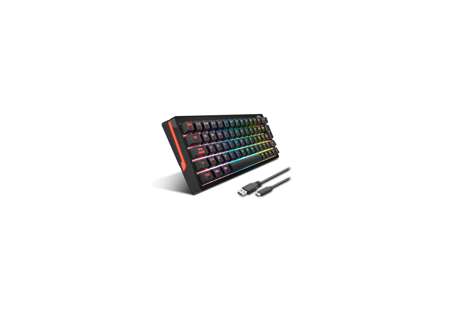 Teclado Gaming KROM Kreator RGB Negro (NXKROMKREATORSP) - Imagen 3
