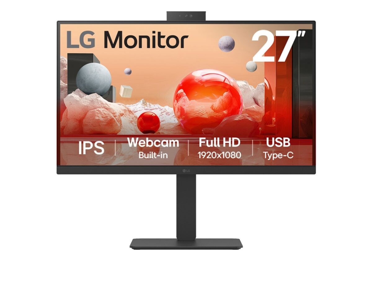 Alternative view of Monitor LG 27" IPS FHD con WebCam Negro (27BA850-B)