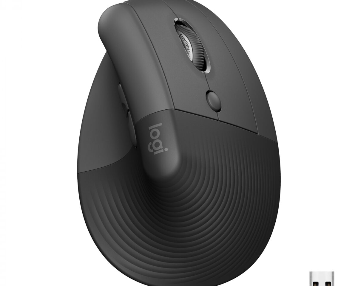 Alternative view of Ratón LOGITECH Vertical RF BT Grafito (910-006473)