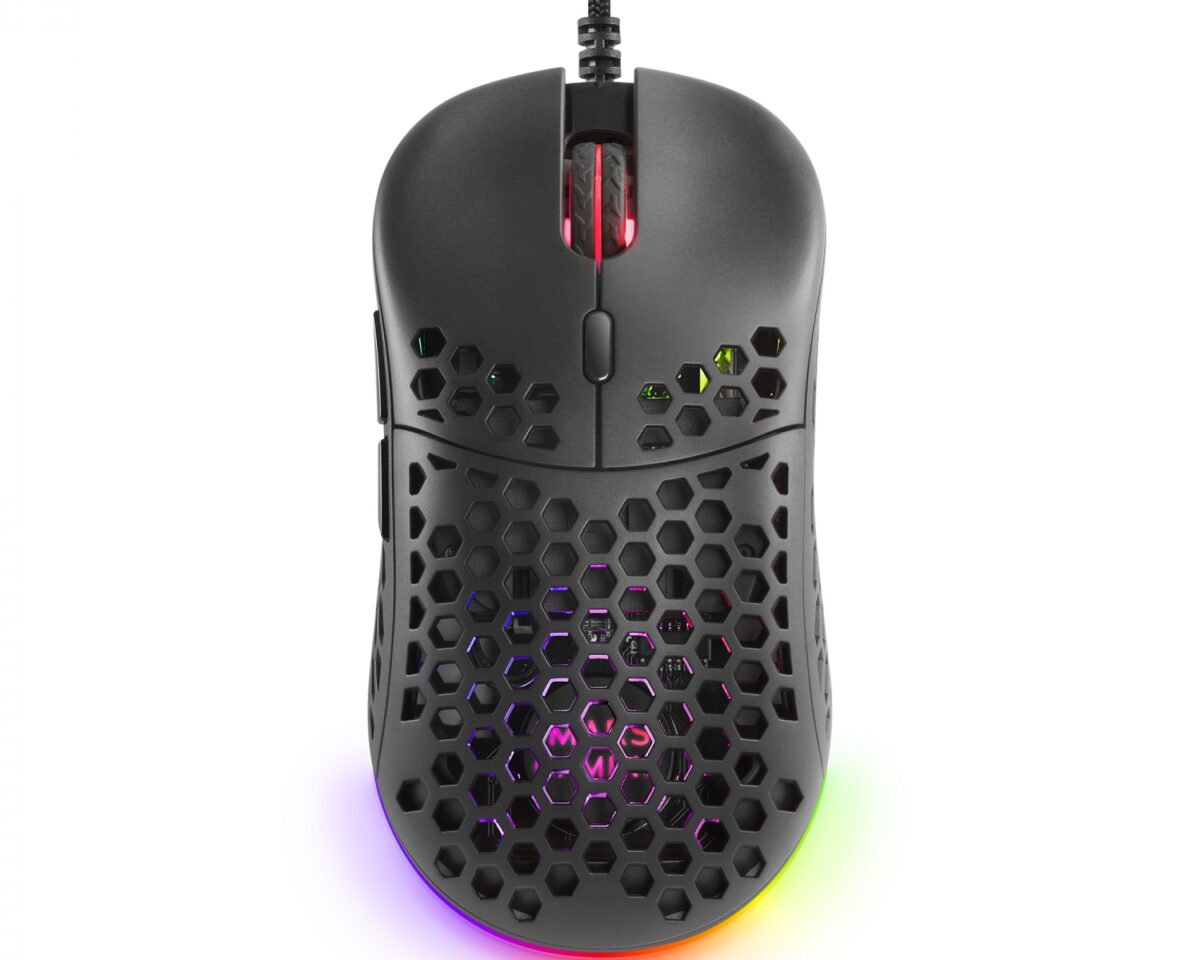 Alternative view of Ratón Mars Gaming RGB USB-A 12800dpi Negro (MM55)