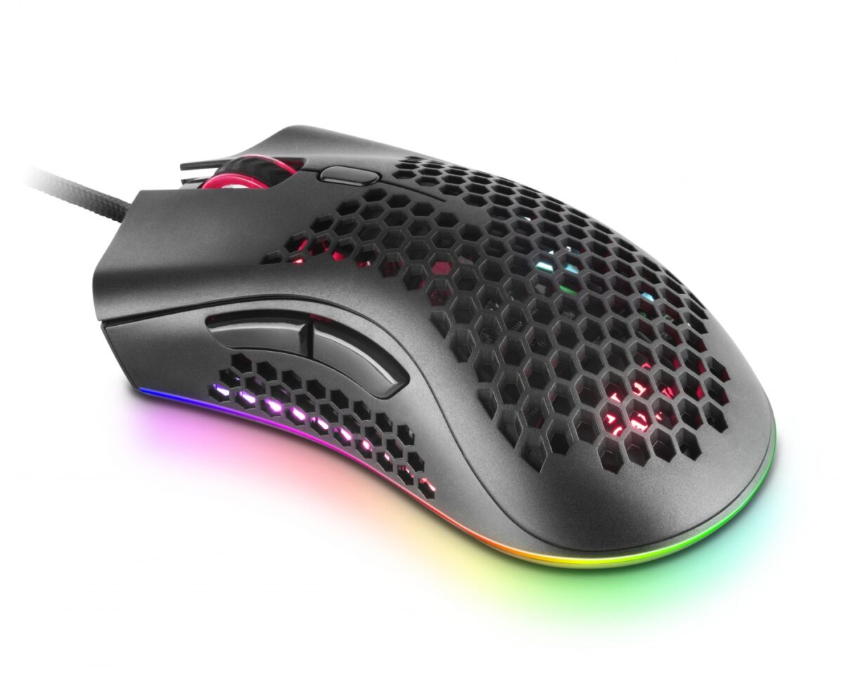 Alternative view of Ratón Mars Gaming Óptico RGB USB 32000dpi Negro (MMEX)