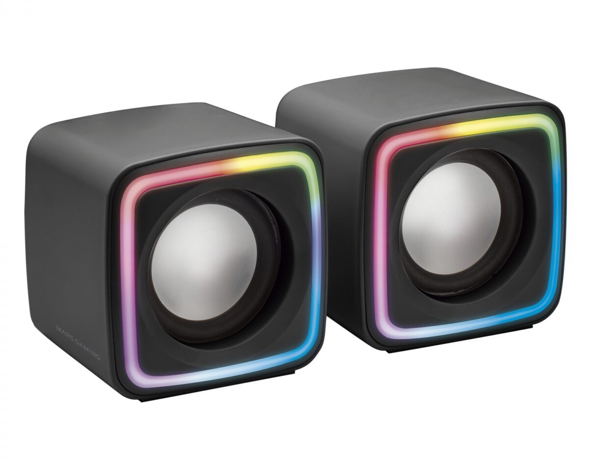 Alternative view of Altavoces Mars Gaming DSP 8W 2.0 RGB Negros (MSCUBE)