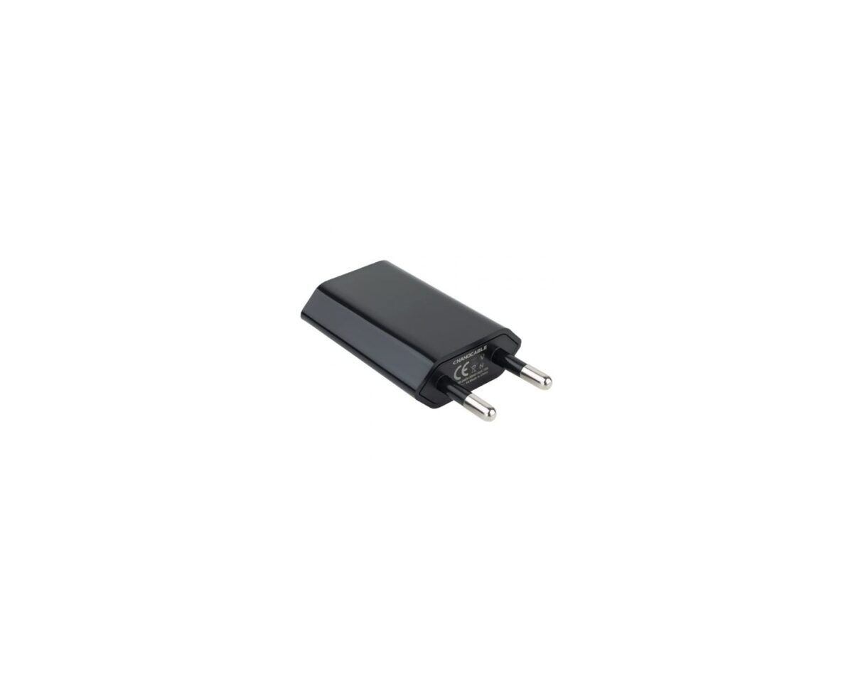 Alternative view of Cargador de Pared Nanocable 1xUSB-A Negro (10.10.2002)