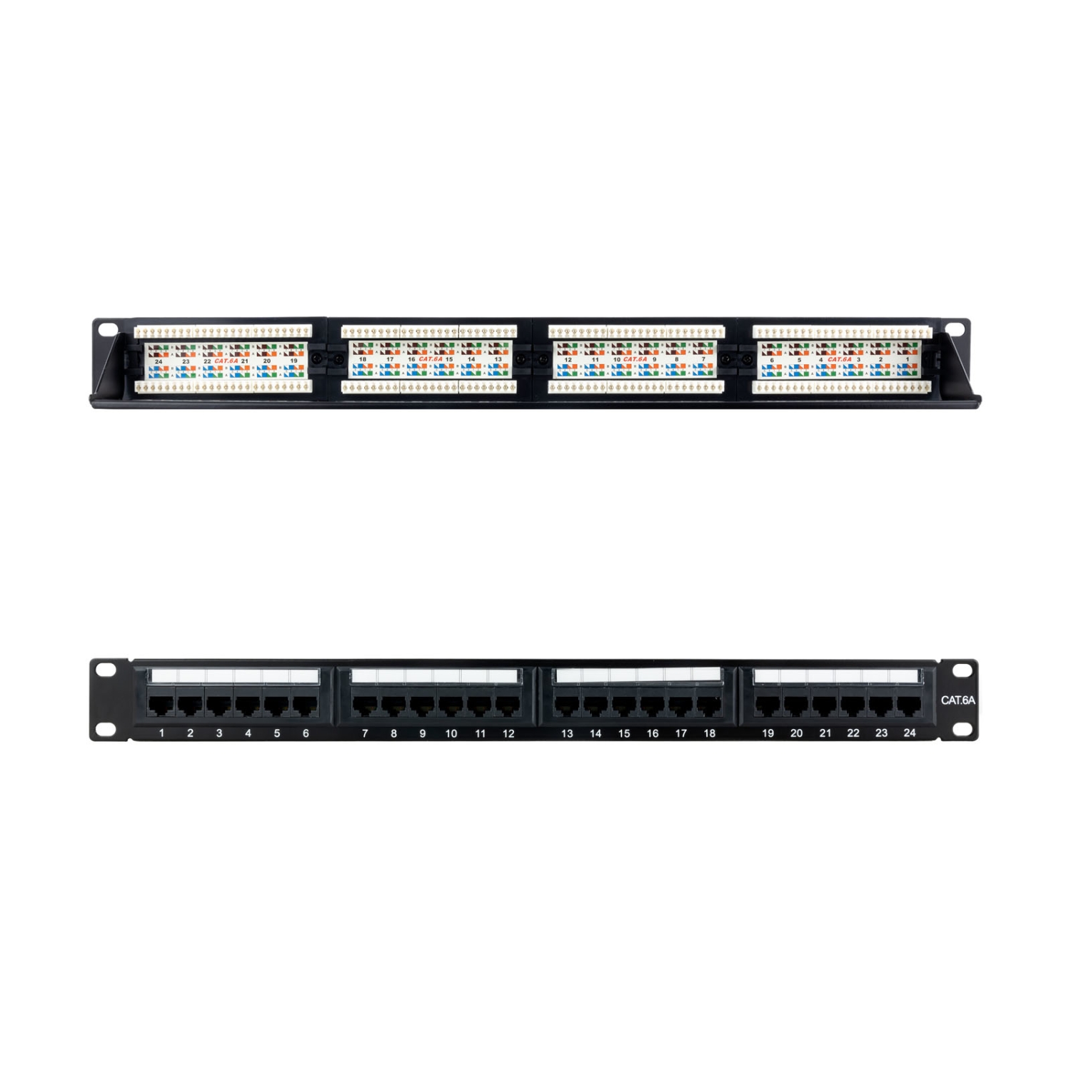 Patch Panel Nanocable 24p Cat.6A 19 1u (10.21.4124) - Imagen 2