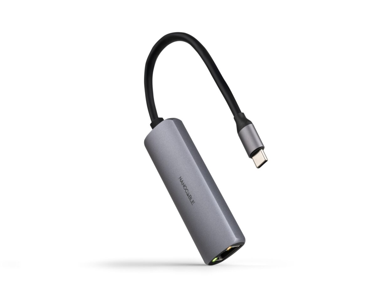 Alternative view of Hub Nanocable USB-C a 1xUSB-C 3.0/1xRJ45 (10.16.4603)