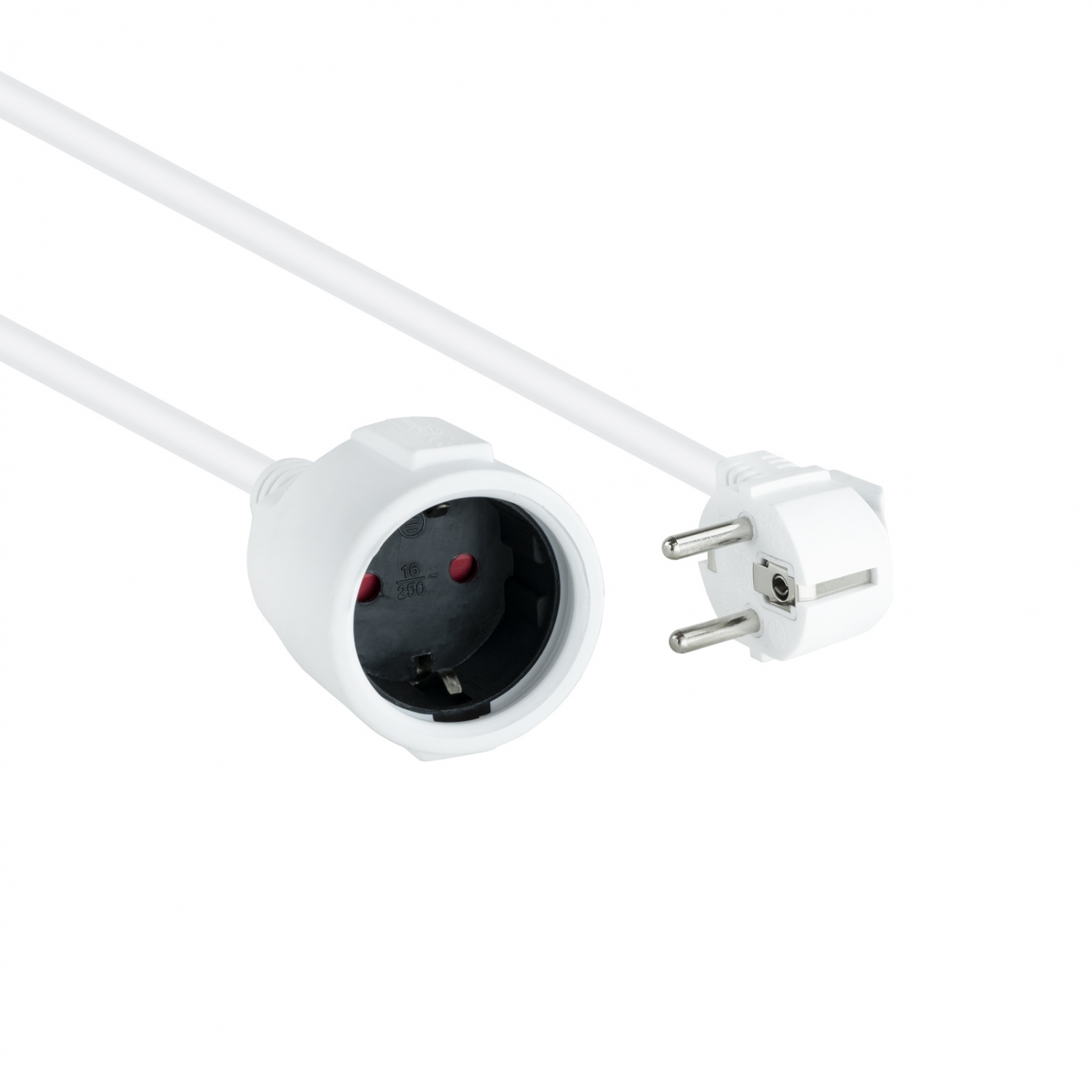 Nanocable Schuko H-Schuko M 3m Blanco (10.22.0603-W) - Imagen 2