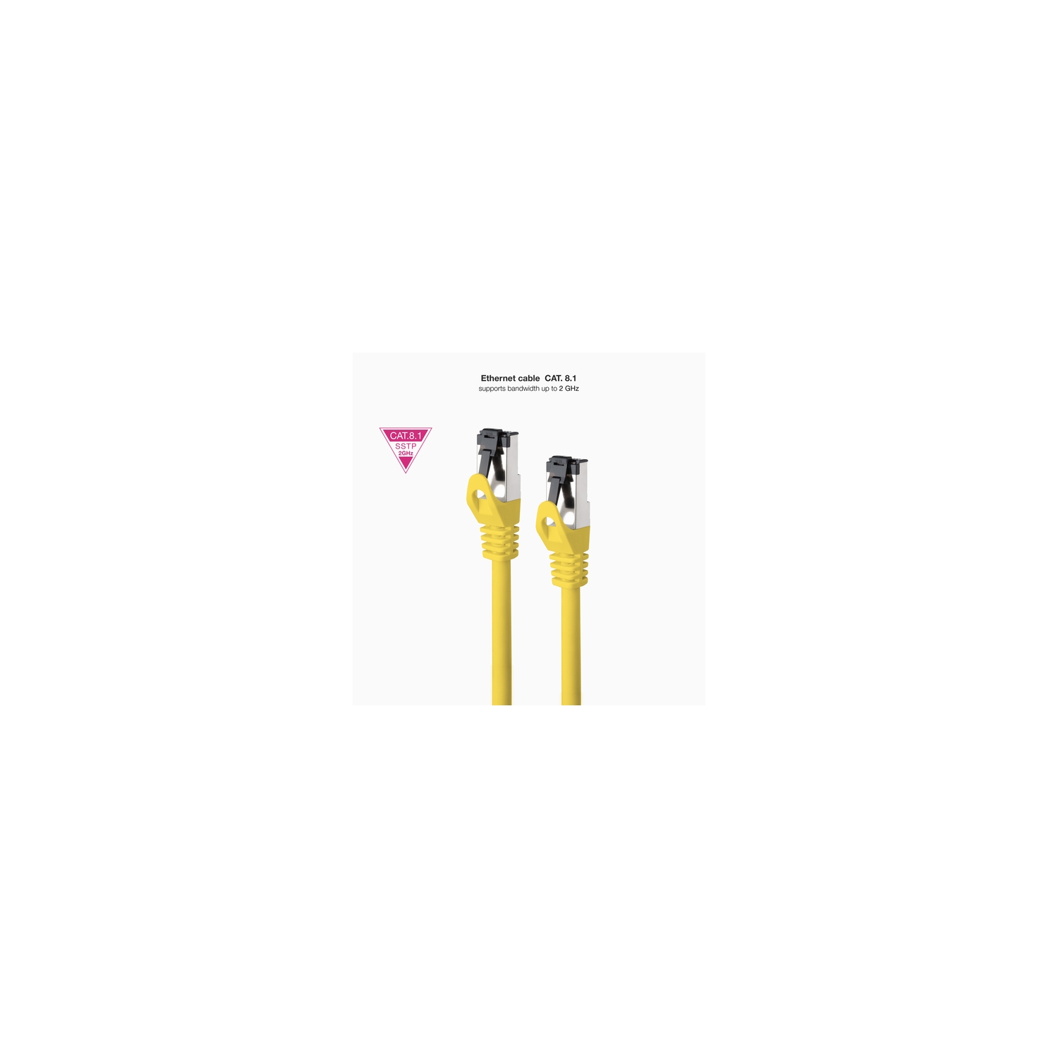 Nanocable Cat8.1 SSTP Amarillo 25cm(10.20.2000-L25-Y) - Imagen 3