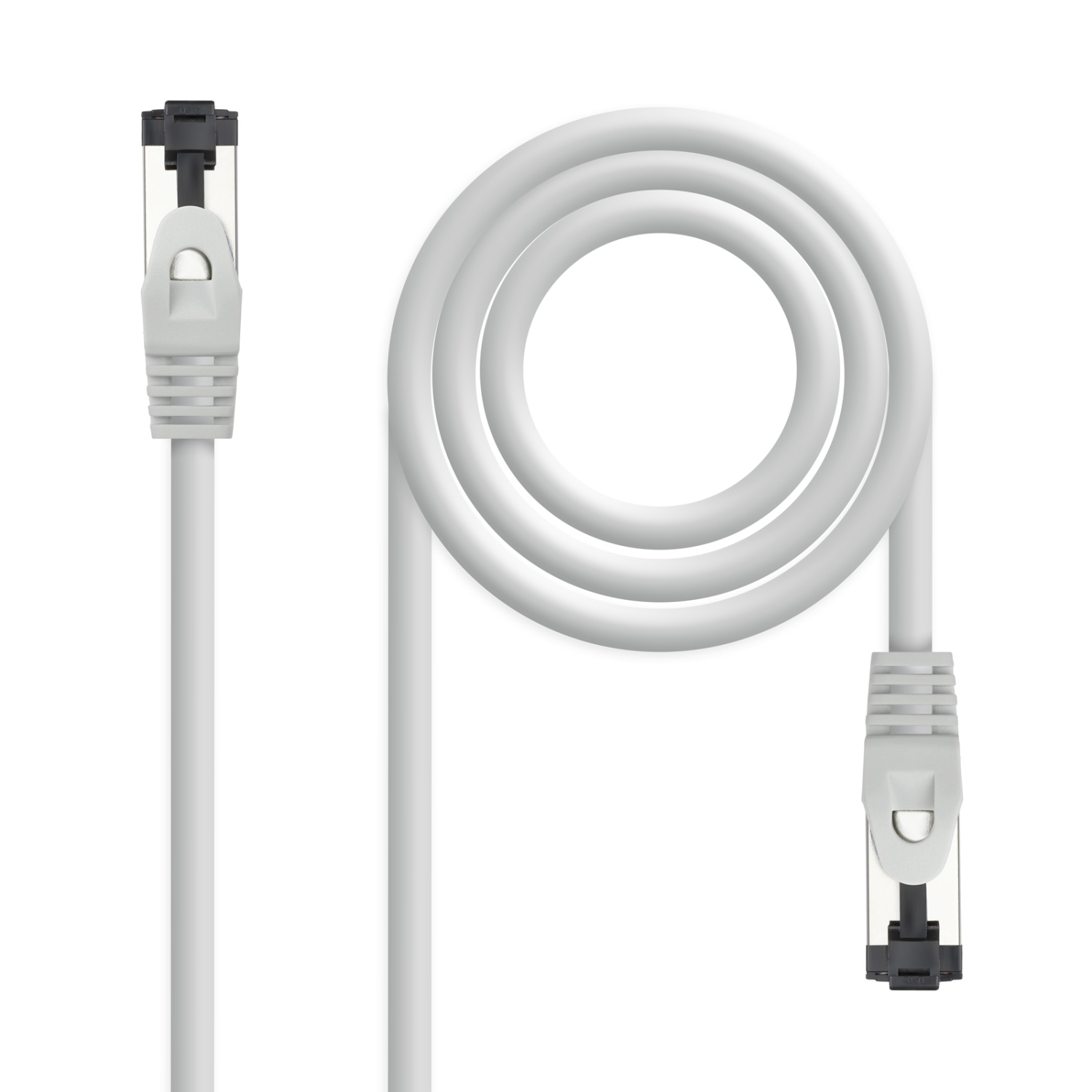 Cable Nanocable Cat.8.1 SSTP Gris 30cm(10.20.2000-L30) - Imagen 2