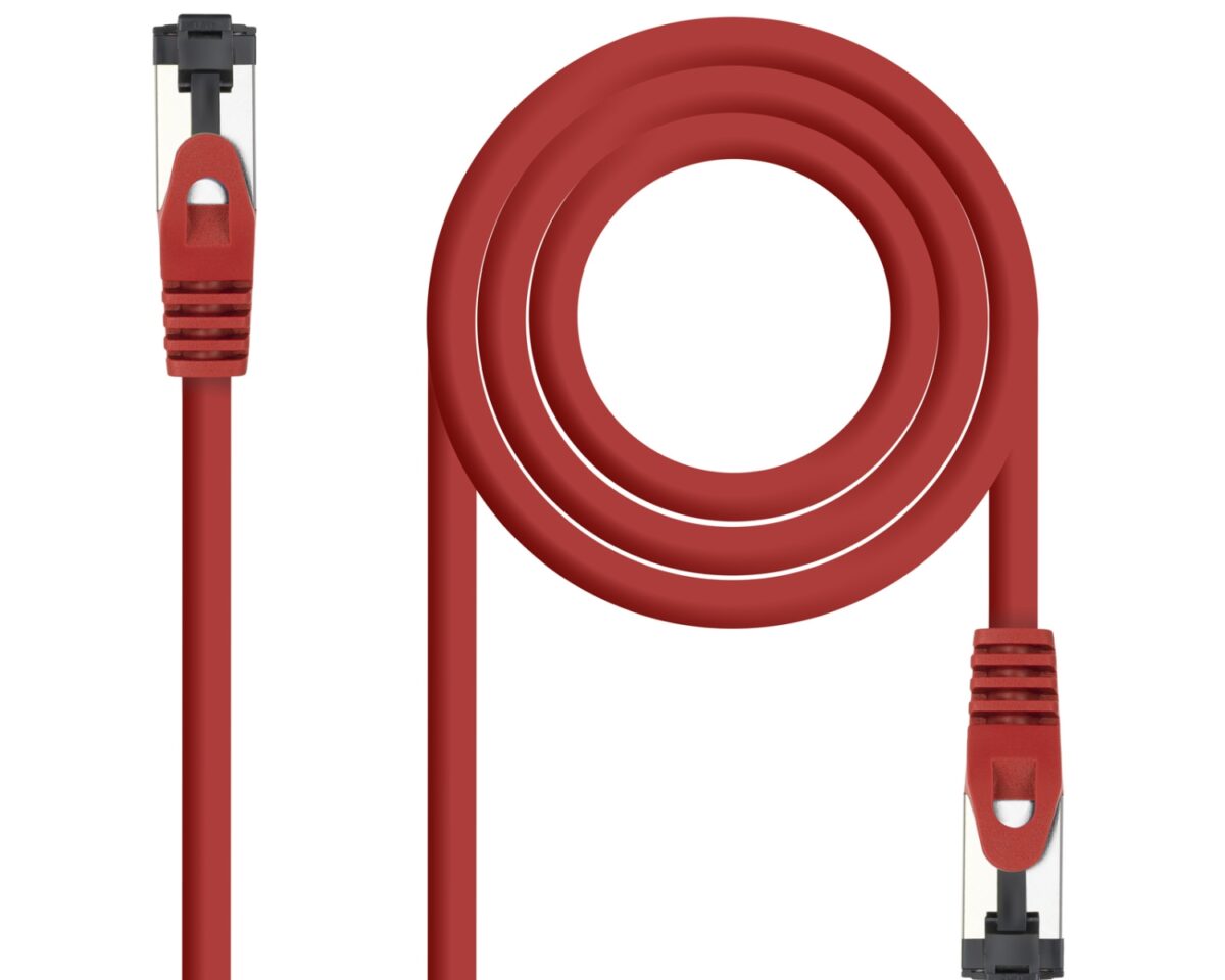 Alternative view of Cable Nanocable Cat.8.1 SSTP Rojo 0.5m (10.20.2000-R)