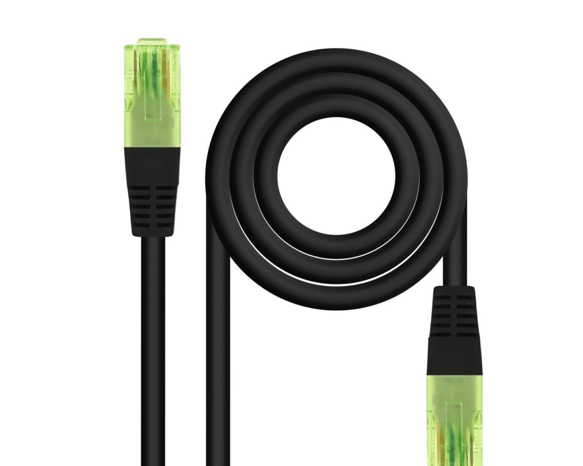 Alternative view of Nanocable RJ45 Cat.6 UTP 25cm Negro (10.20.1400-L25-BK)