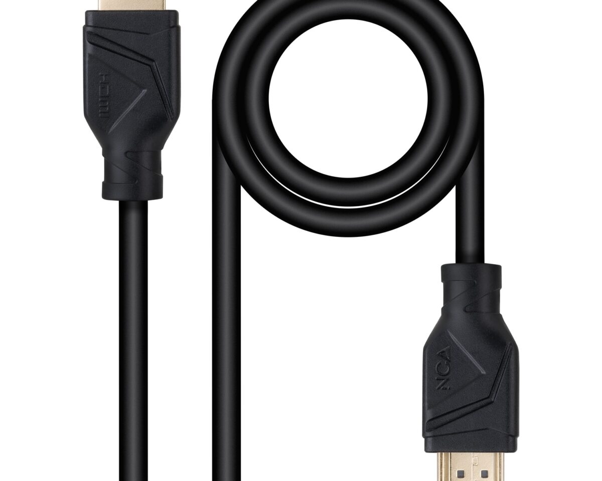Alternative view of Nanocable HDMI V2.1 8K A/M-A/M 0.5m Negro (10.15.8300)