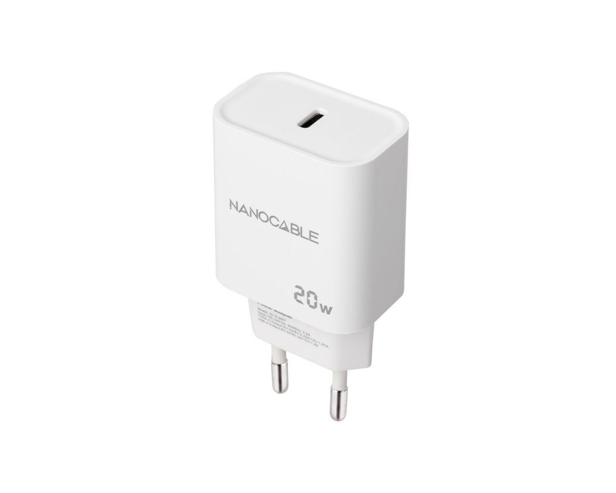 Alternative view of Cargador de Pared Nanocable 1xUSB-C Blanco (10.10.2005)