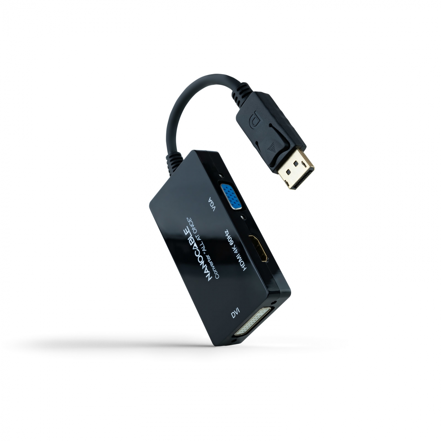 Adaptador Nanocable DP a HDMI/DVI/VGA (10.16.3301-ALL) - Imagen 2