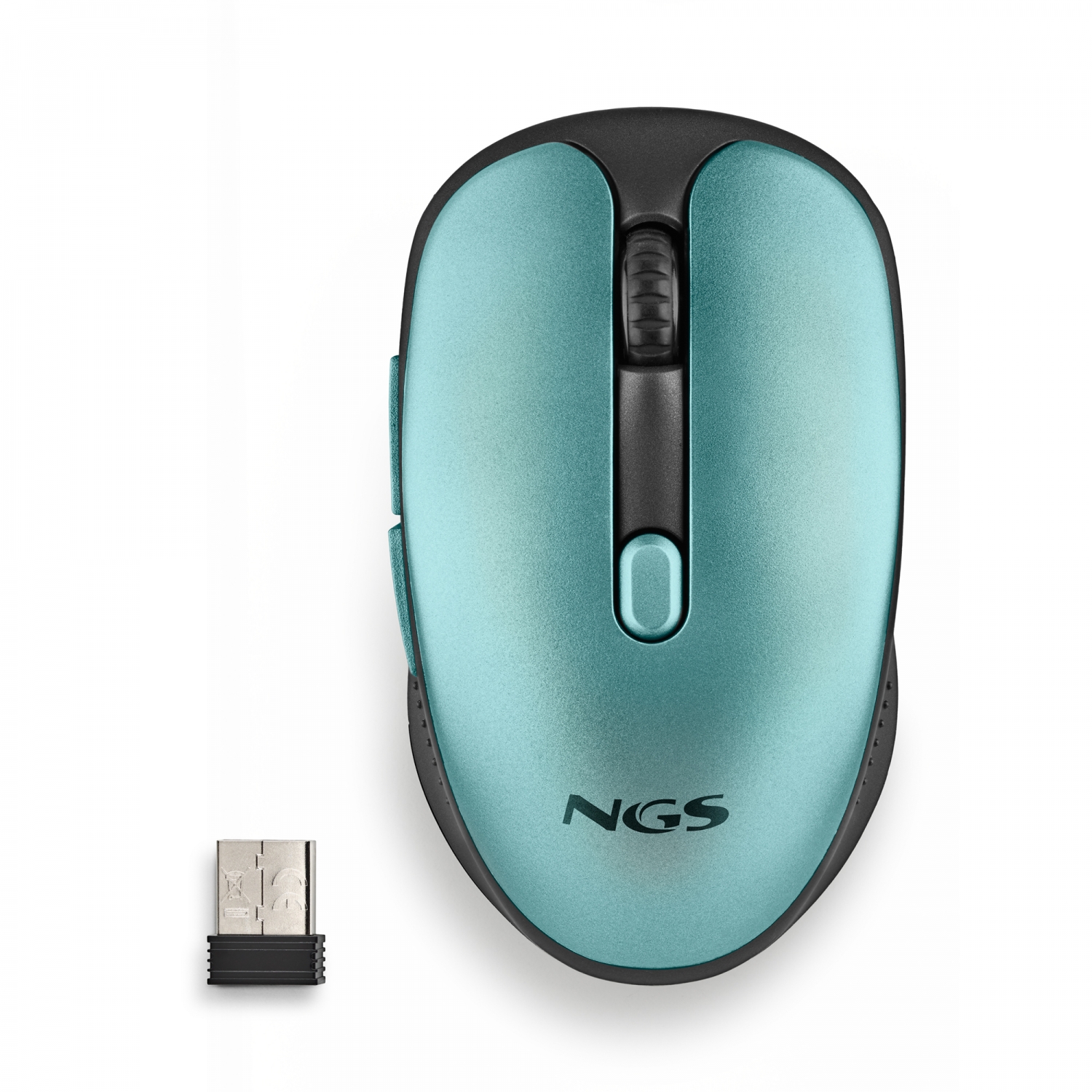 Ratón NGS Óptico RF 2.4GHz 1600dpi Azul (EVORUSTICE) - Imagen 2