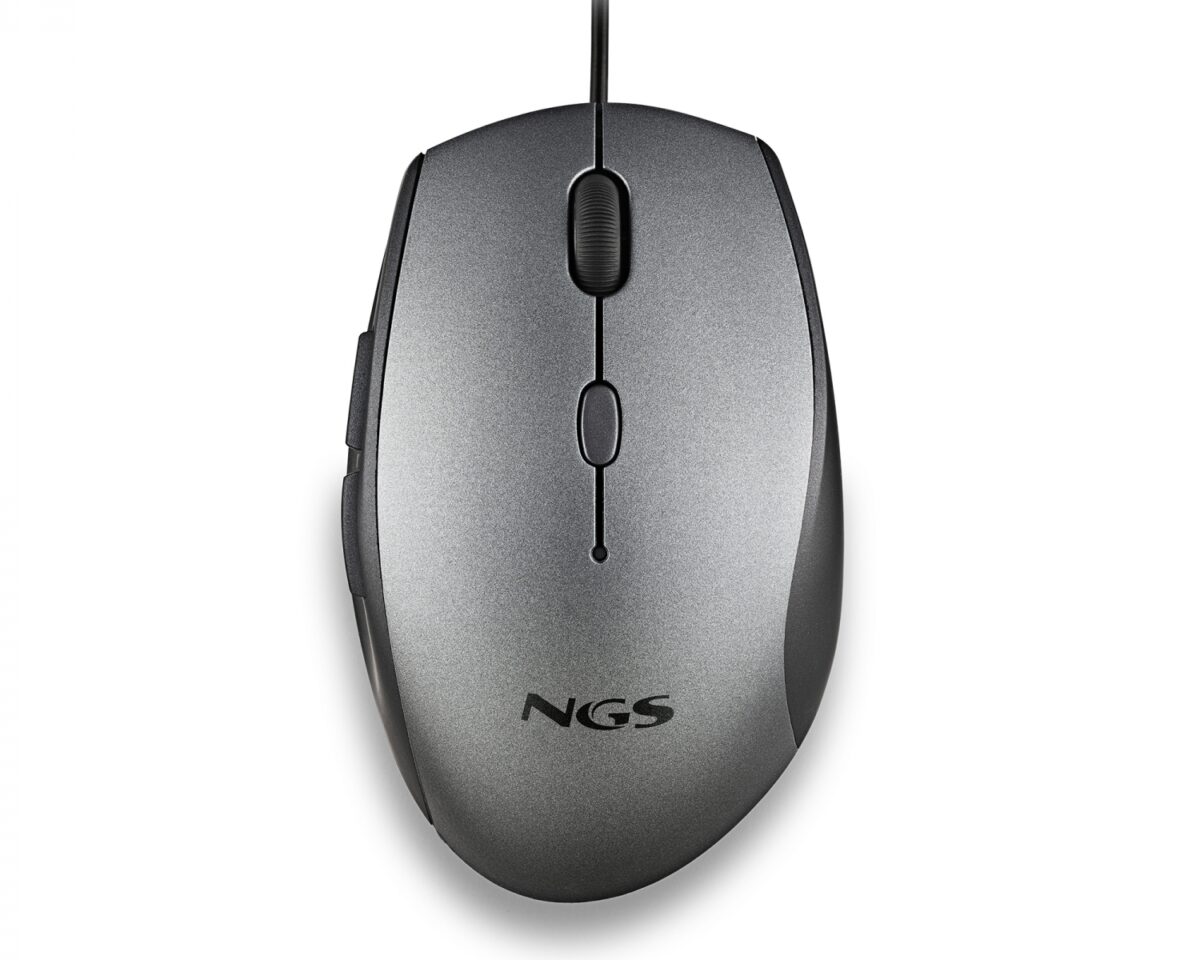 Alternative view of Ratón NGS Ergonómico Óptico USB 1600dpi Gris (MOTHGRAY)