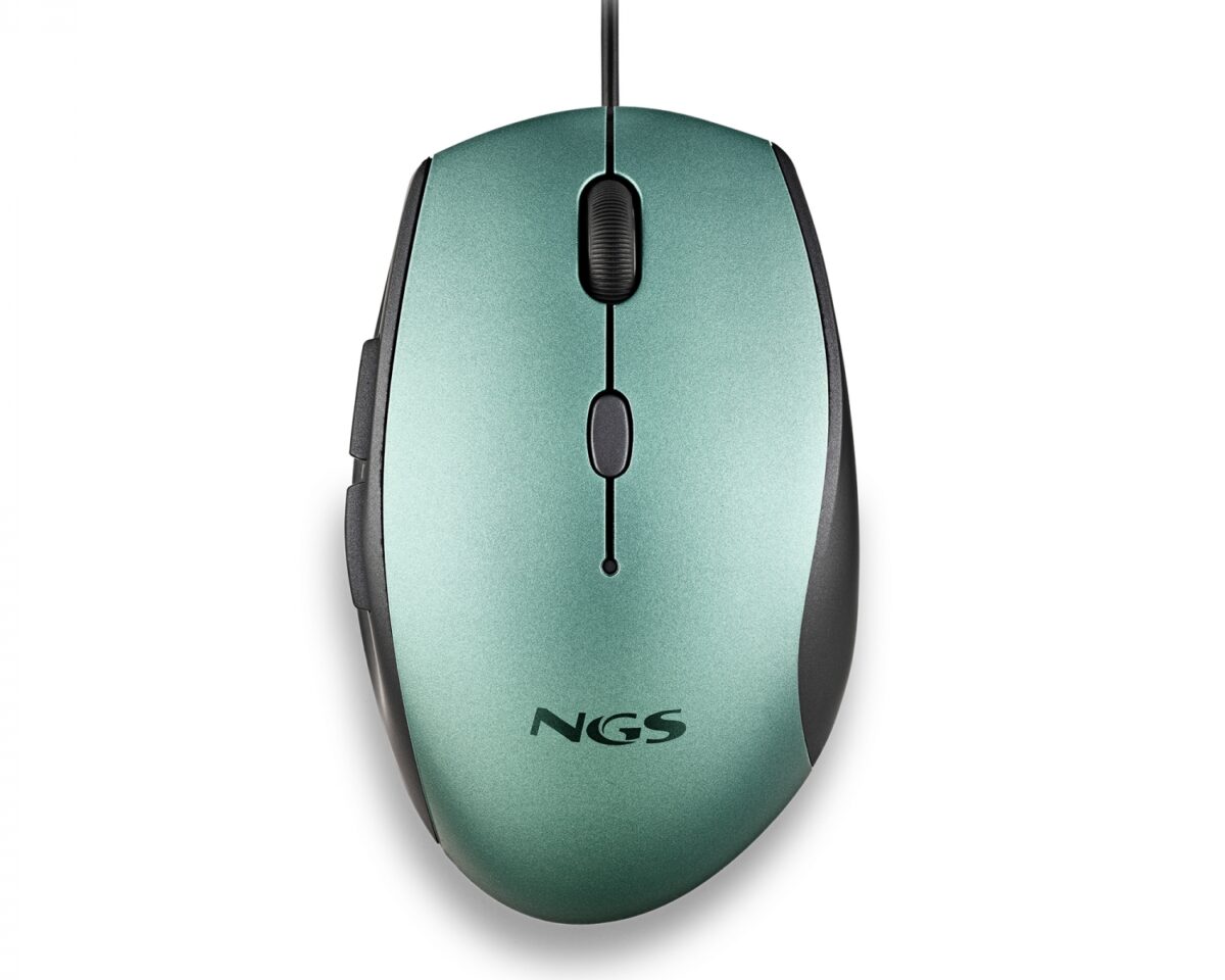 Alternative view of Ratón NGS Ergonómico Óptico USB 1600dpi Verde (MOTHICE)