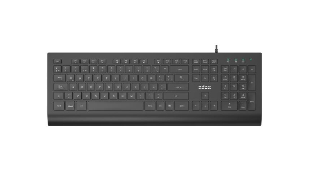 Alternative view of Teclado NILOX USB 2.0 1.5m Español Negro (NXKBE000014)