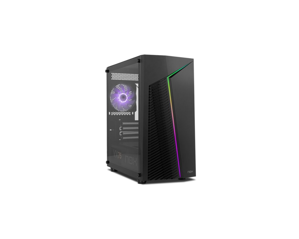Alternative view of Caja NOX Infinity Zeta ARGB mATX Negra (NXINFTYZETA)