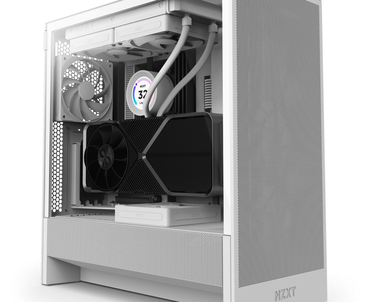 Alternative view of Caja NZXT H5 Flow ATX mATX EATX Blanca (CC-H52FW-01)