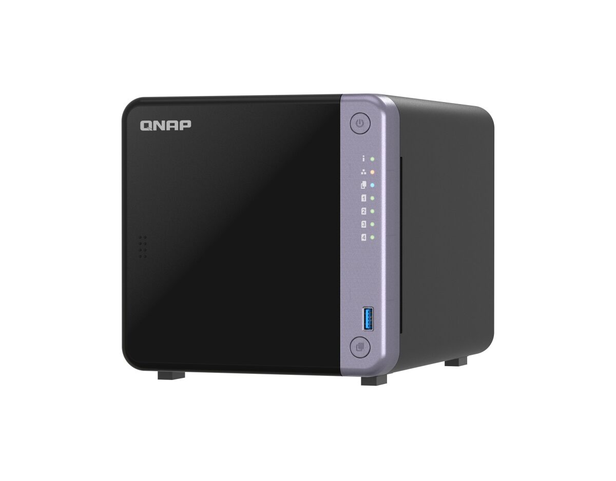 Alternative view of Caja NAS QNAP AL524 4C 4Gb 4 Bahias Negra (TS-432X-4G)