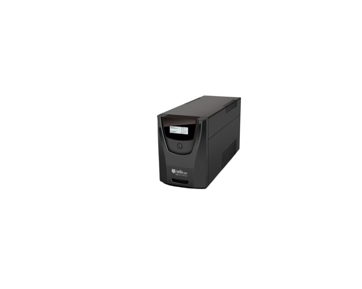 Alternative view of S.A.I. Riello 1000VA 600W USB RS232 Negra (NPW1000DE)