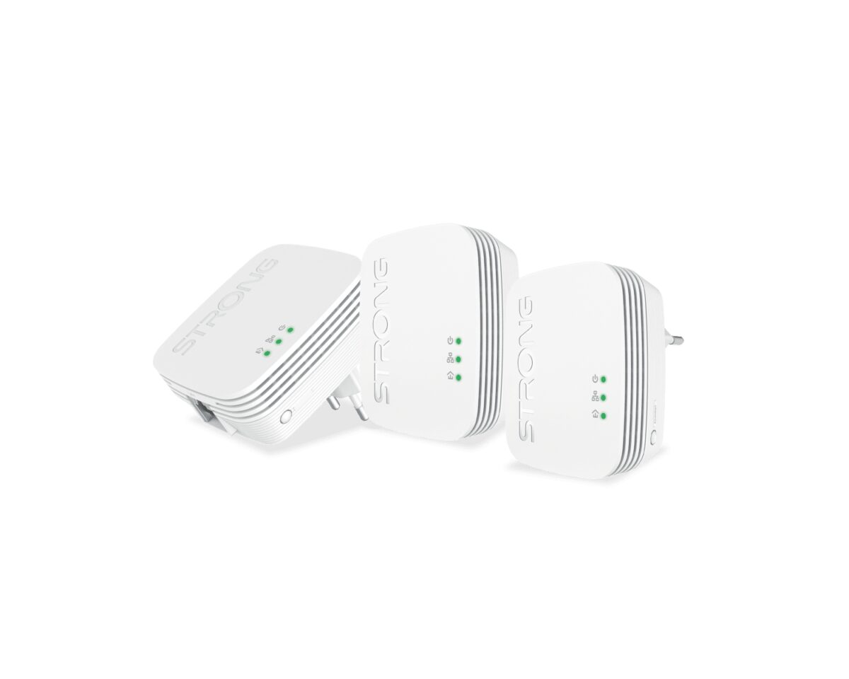 Alternative view of Powerline Strong 600 Triple Mini PLC Kit 3 unidades