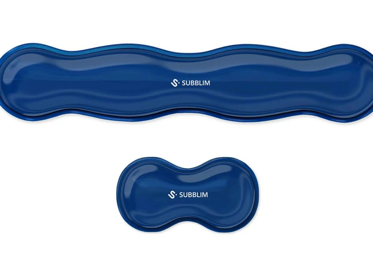 Alternative view of Reposamuñecas SUBBLIM Ergo Pack 2 Azul (SUBMP-04E060)