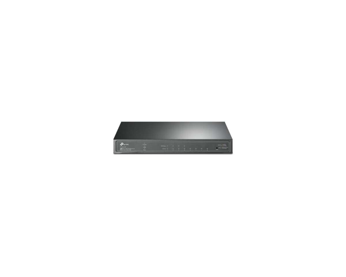 Alternative view of Switch TP-Link 8xRJ45 GbE PoE+ Rack Negro (TL-SG2008P)