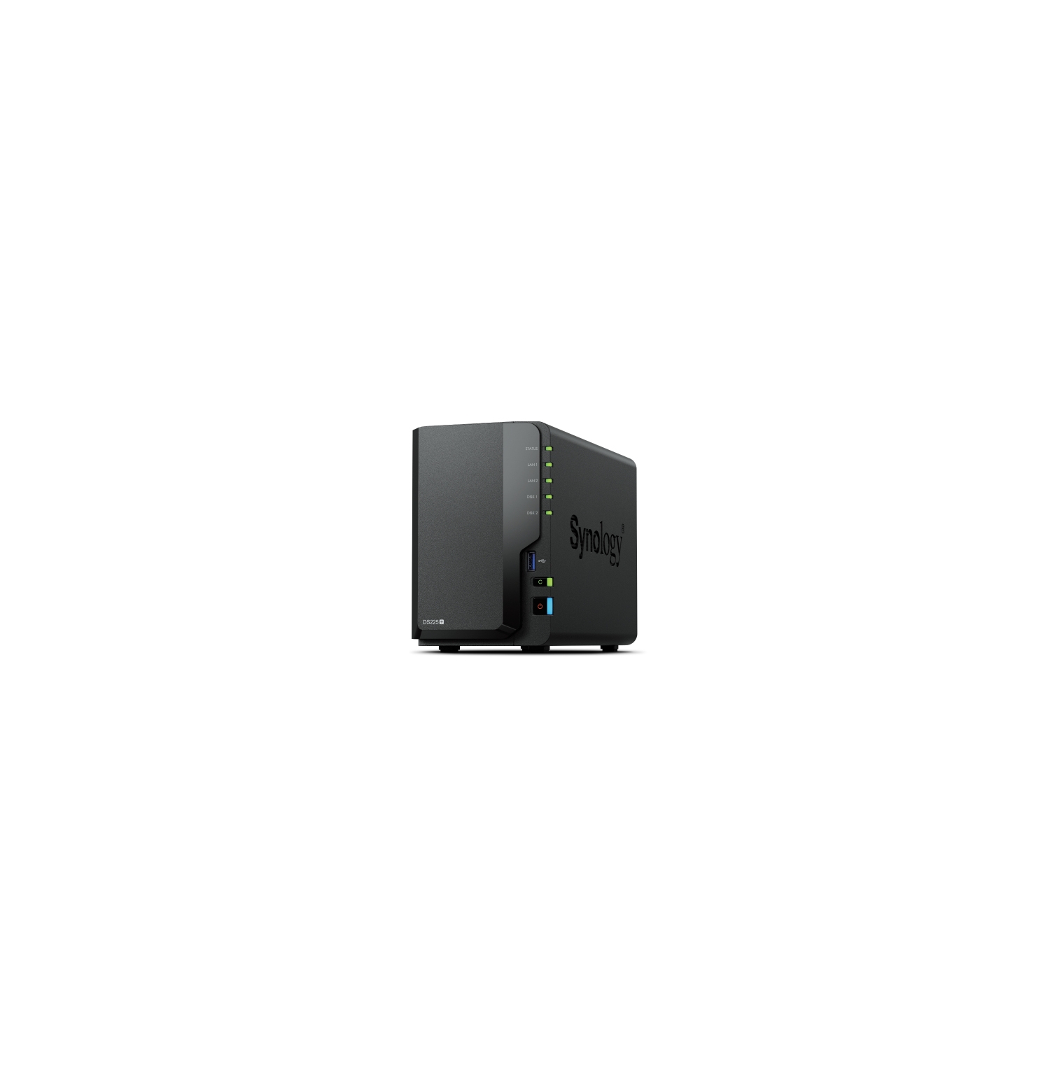 NAS Synology J4125 2Gb USB RJ45 2 Bahías Negro (DS225+) - Imagen 2