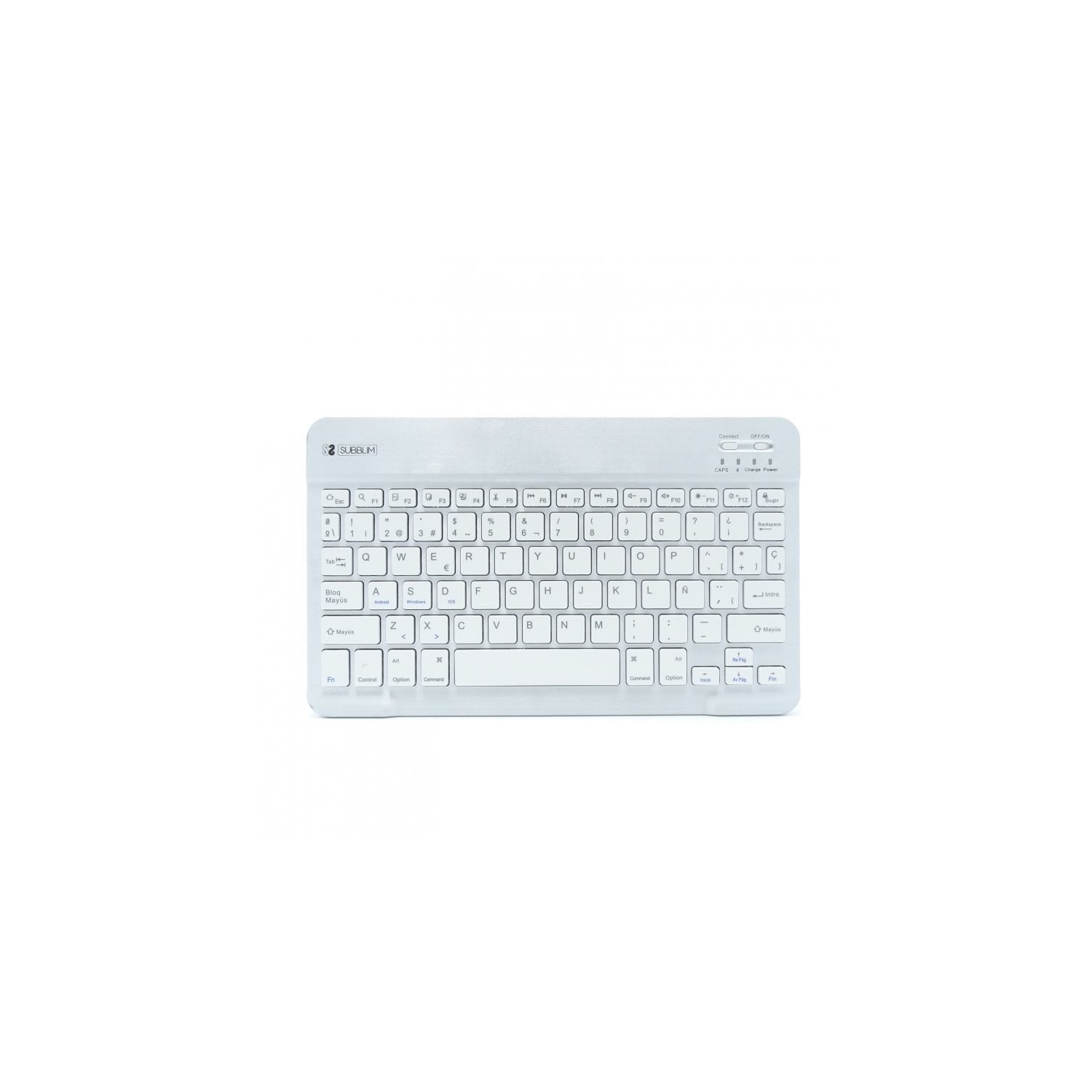 Teclado SUBBLIM Smart Bluetooth Plata (SUB-KBT-SM0001) - Imagen 2