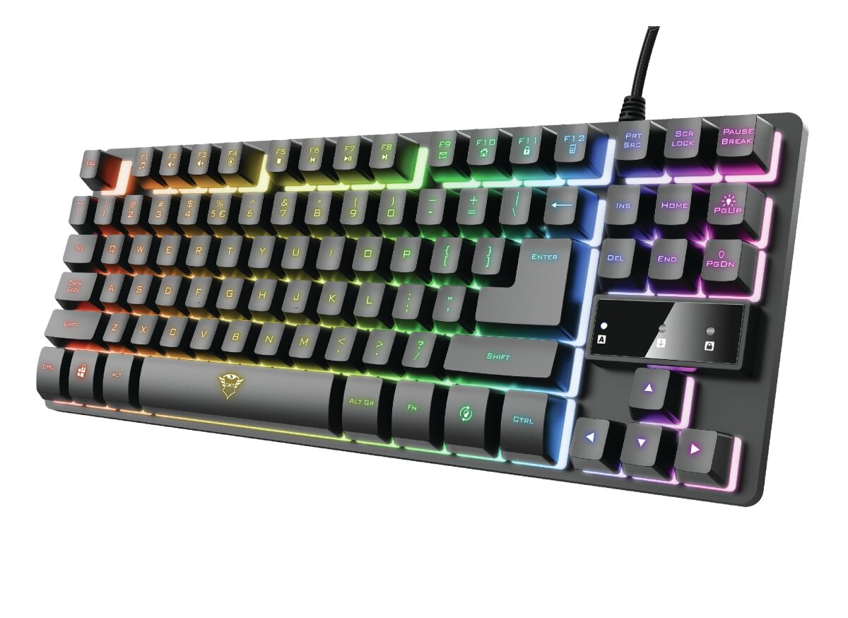 Alternative view of Teclado Gaming Trust GXT833 Thado TKL USB Negro (24067)
