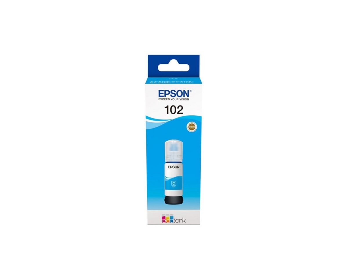 Alternative view of Botella Tinta Epson EcoTank 102 Cian 70ml (C13T03R240)