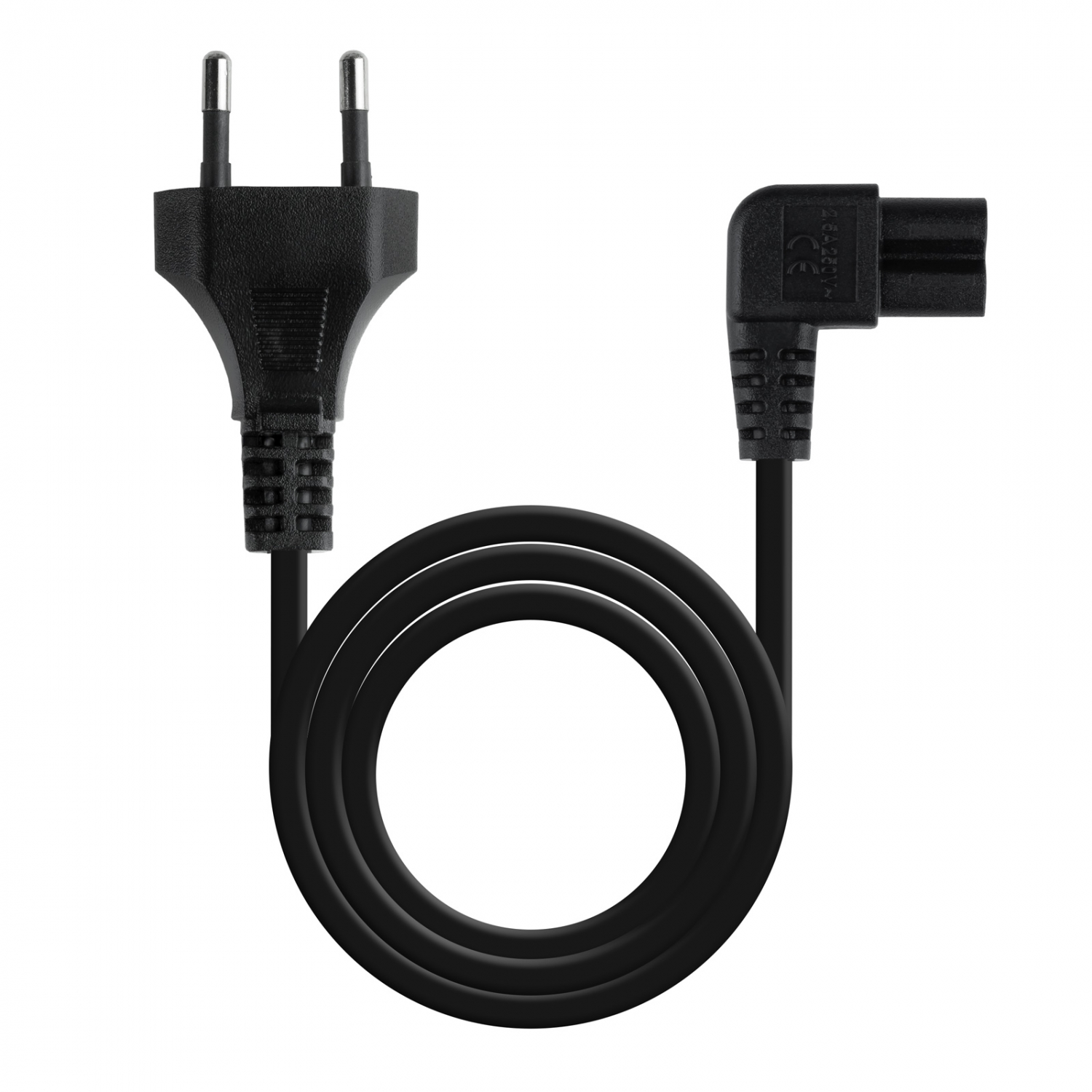 Nanocable CEE7/16/M a C7/H 3m Negro (10.22.0503) - Imagen 2