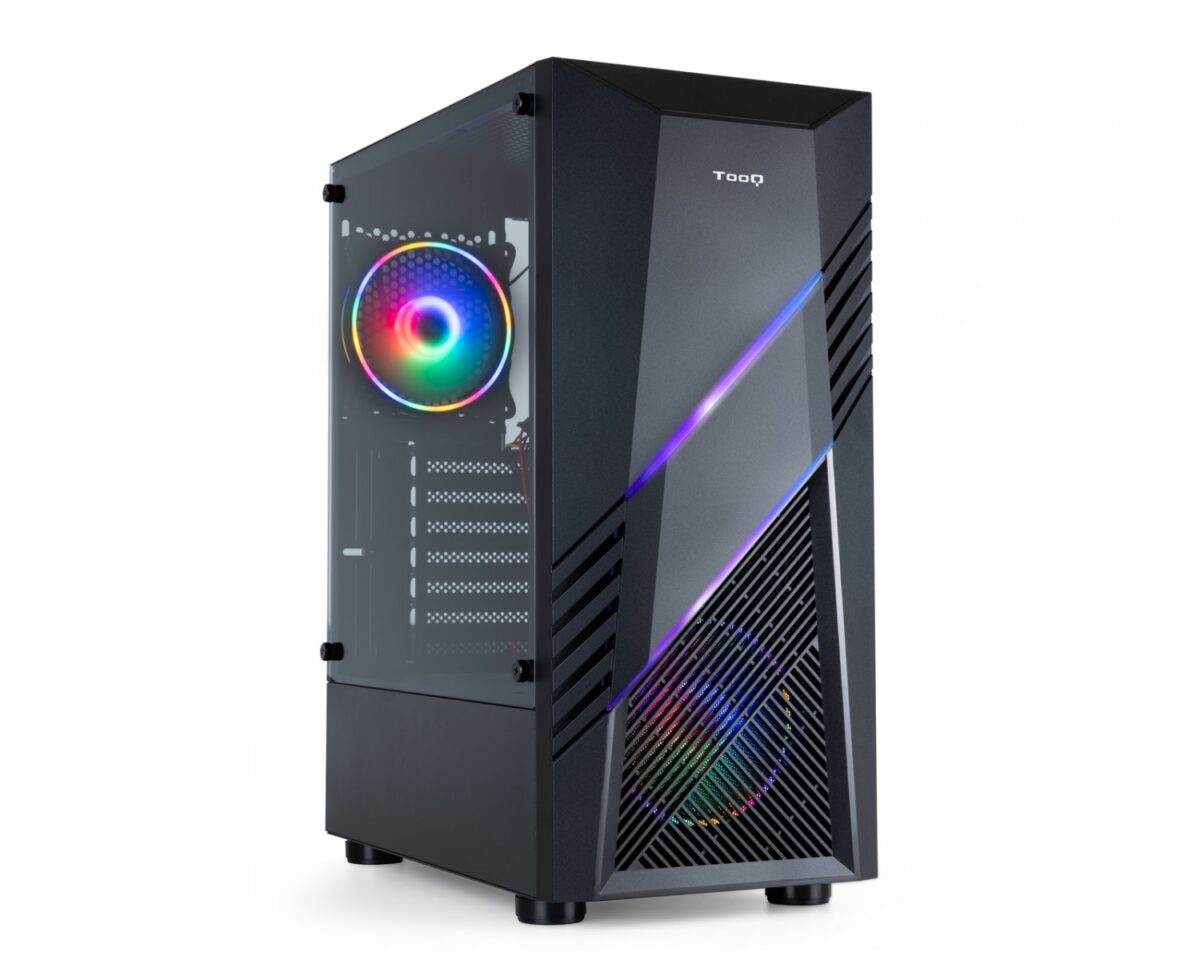 Alternative view of Caja Gaming TooQ Biohazard ATX mATX Negra (TQGCC102-B)