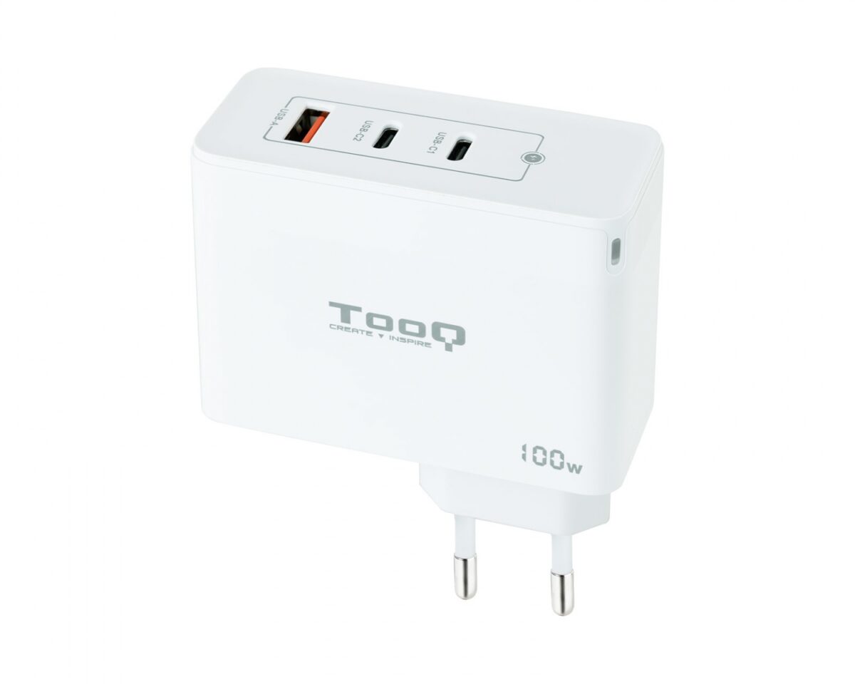 Alternative view of Cargador de Pared TooQ 100W USB-A/C (TQWC-GANQC2PD100W)