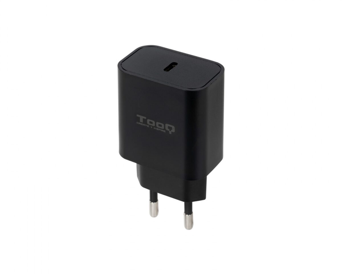 Alternative view of Cargador Pared TooQ USB-C 20W Negro (TQWC-PDUSBC20B)