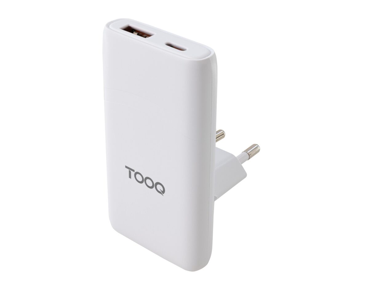 Alternative view of Cargador Viaje TOOQ GaN Usb-C/PD Usb-A/QC 65W Blanco