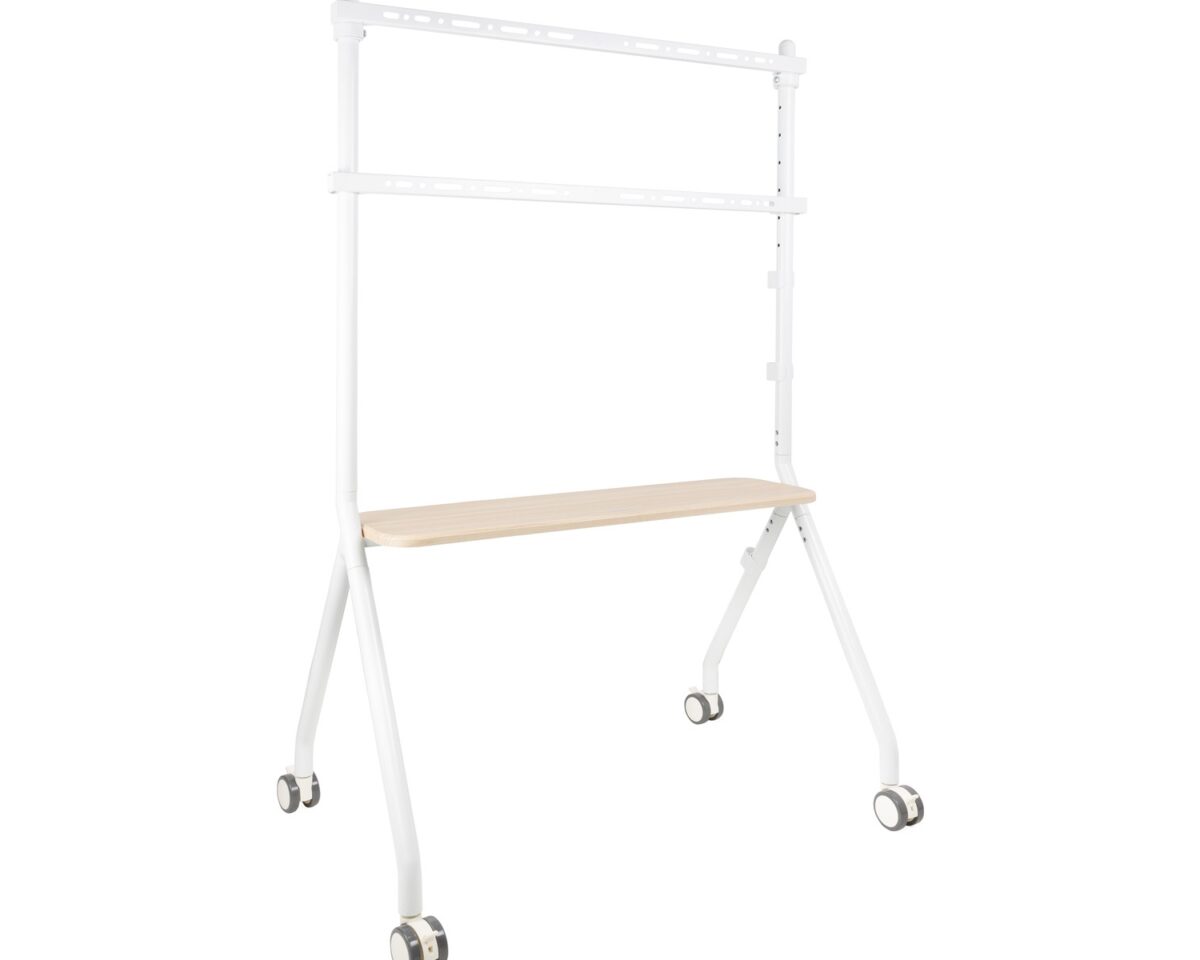 Alternative view of Soporte de Suelo TOOQ 49"-80" Blanco/Haya (FS20207M-W)