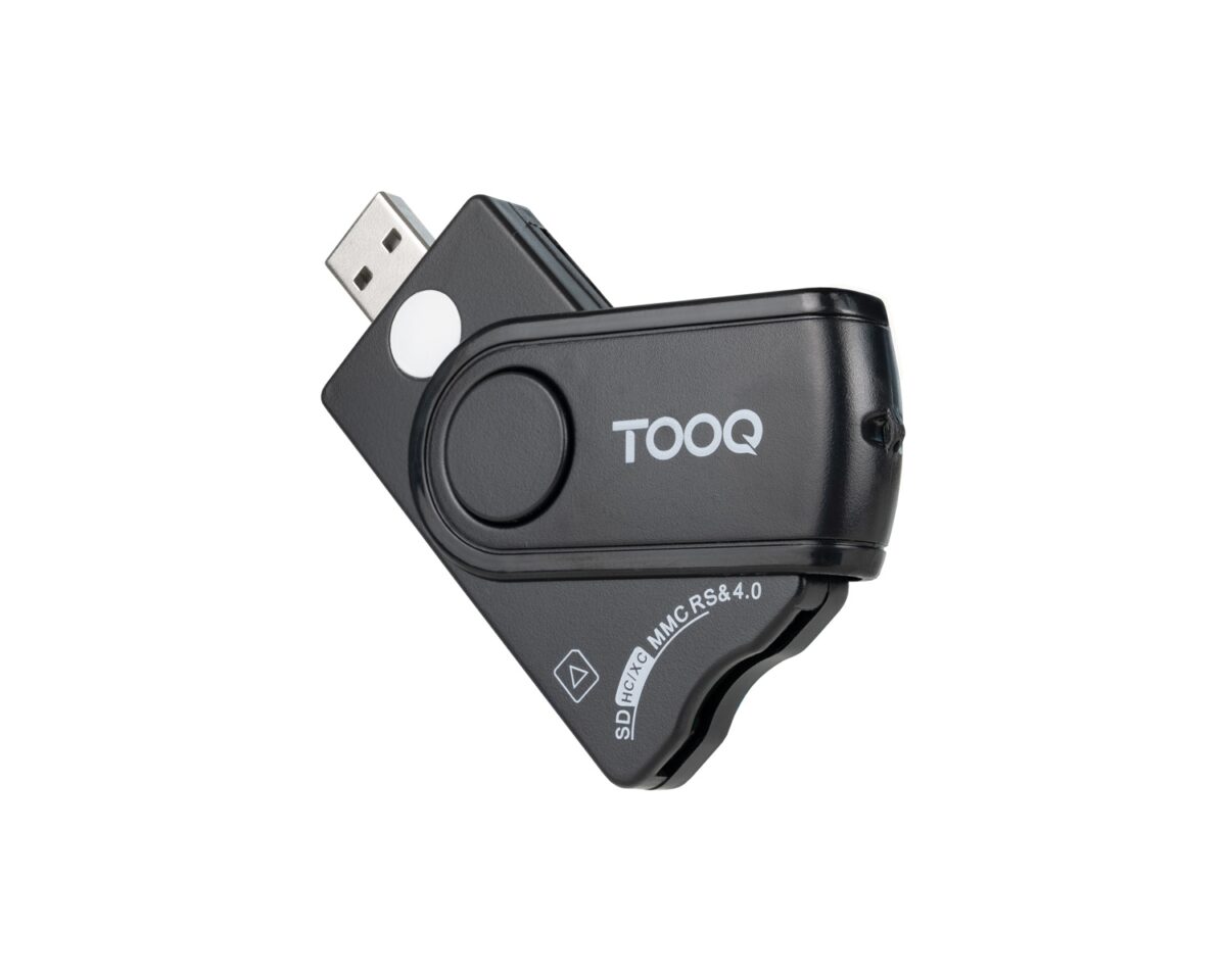 Alternative view of Lector TooQ DNIe TF/SD USB-A 2.0 Negro (TQR-3012B)