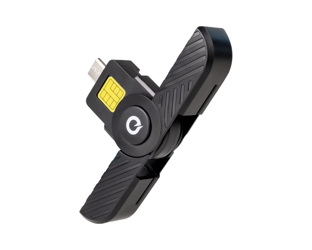 Alternative view of Lector TooQ DNIe USB-C 2.0 Negro (TQR-3011B)