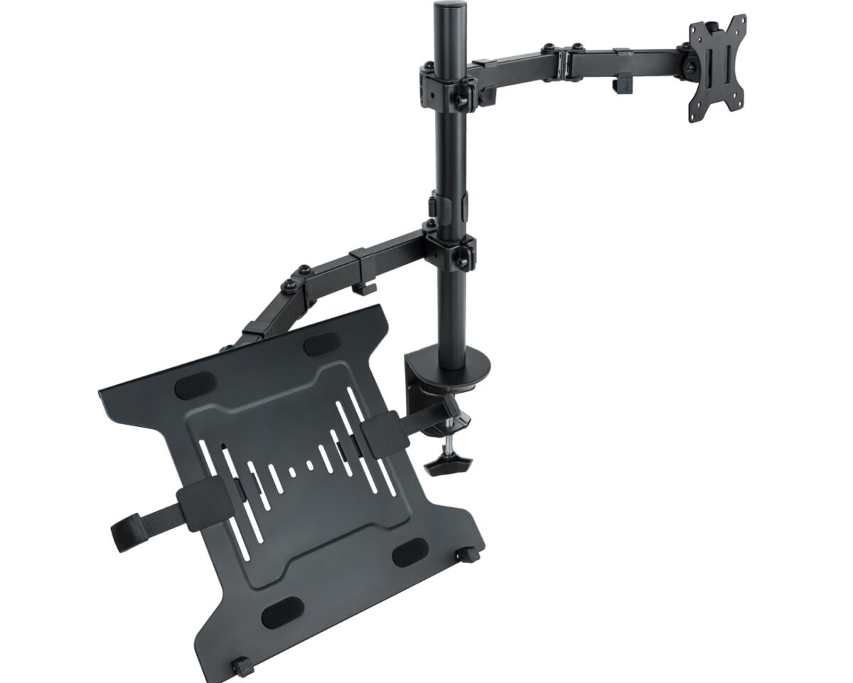Alternative view of Soporte de Mesa TooQ 13"-32" Gira/Inclina (DB1200TN-B)