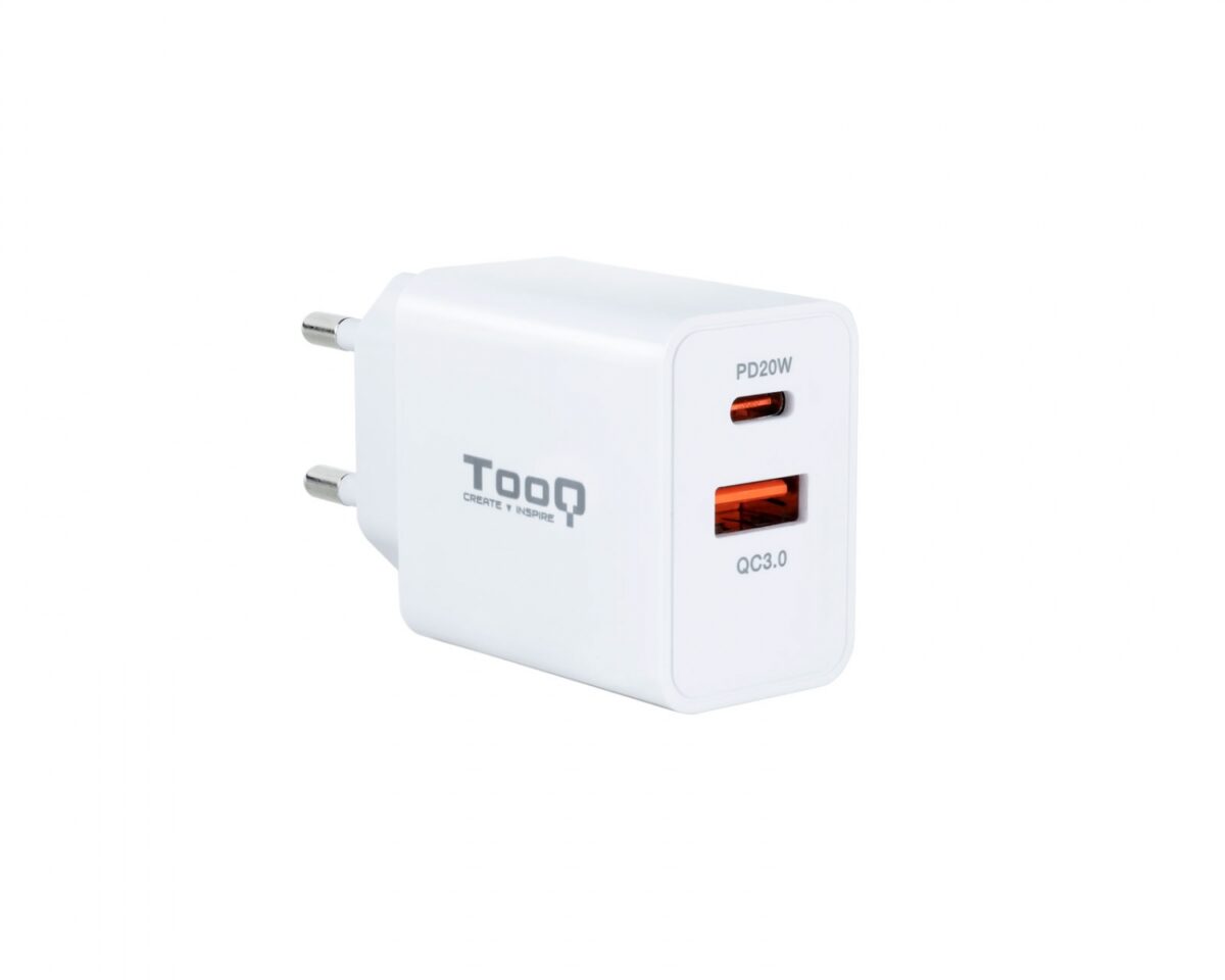 Alternative view of Cargador de Pared TooQ 18W/20W USB-A/C (TQWC-2SC04WT)