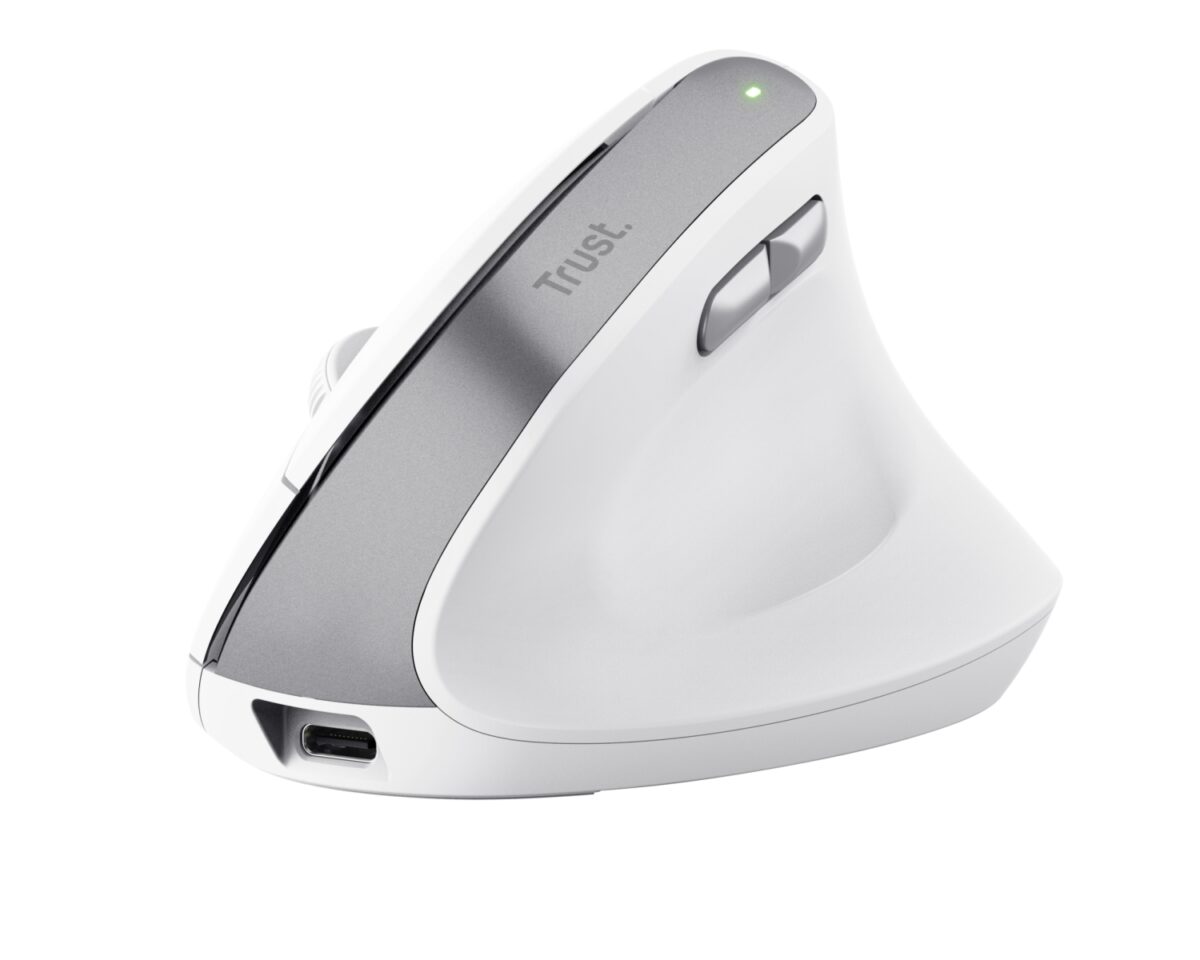 Alternative view of Ratón Vertical Trust Bayo II Óptico RF Blanco (25398)